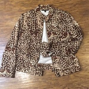 Lafayette 148 New York leopard print jacket
